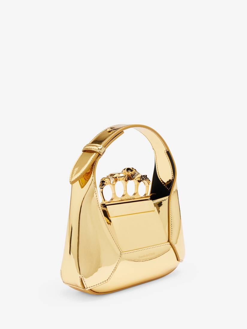 Women's The Jewelled Hobo Mini Bag in Gold - 2