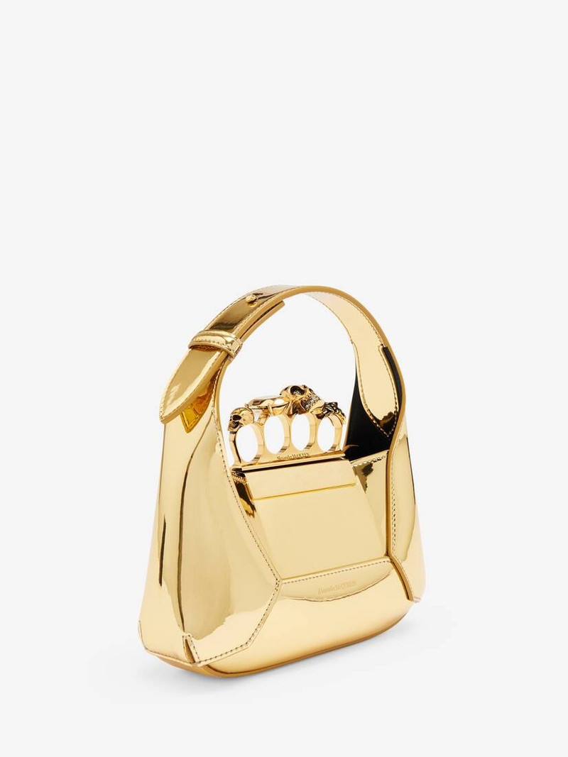 Women's The Jewelled Hobo Mini Bag in Gold 2