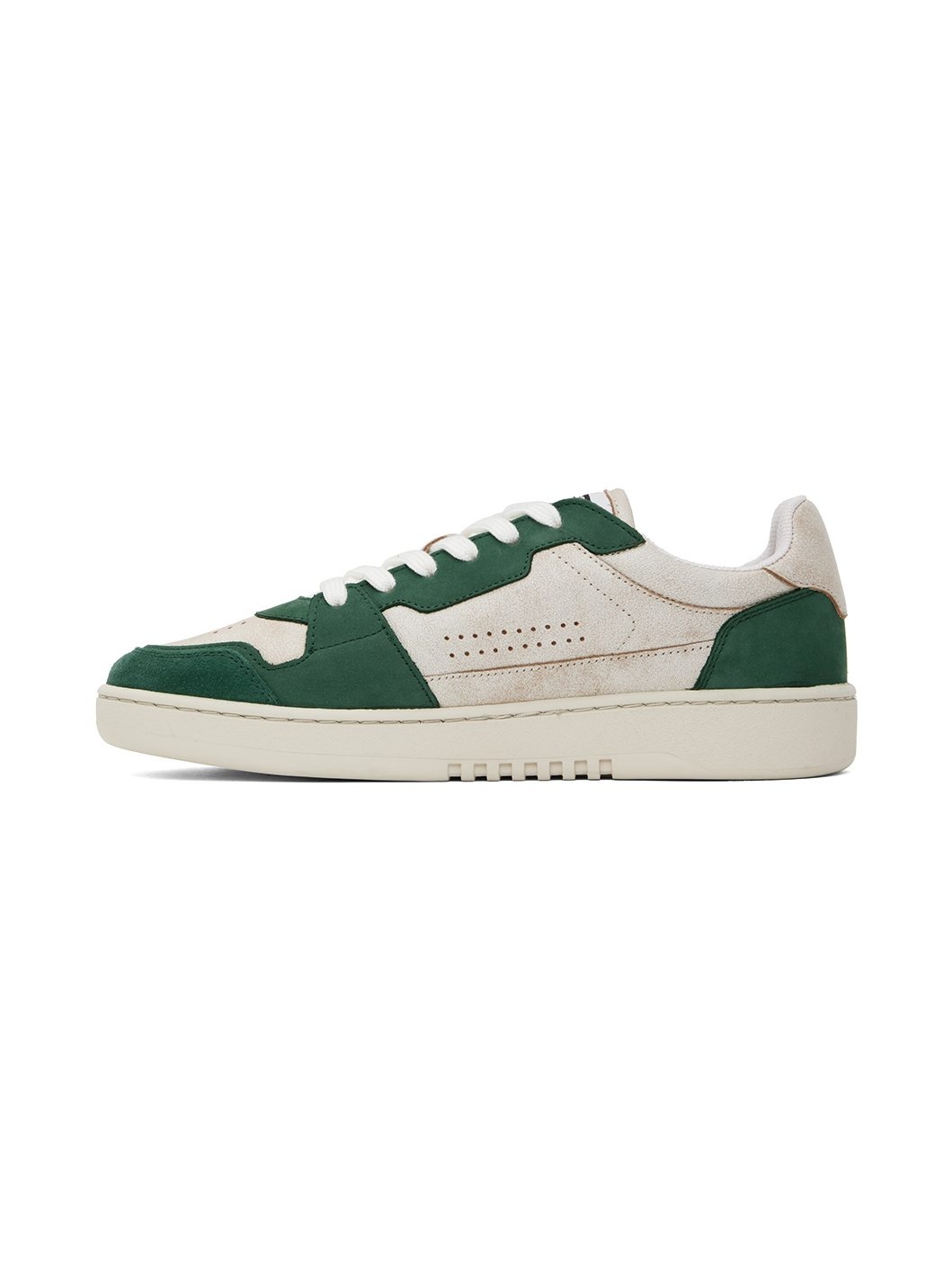 Off-White & Green Dice Lo Sneakers - 3