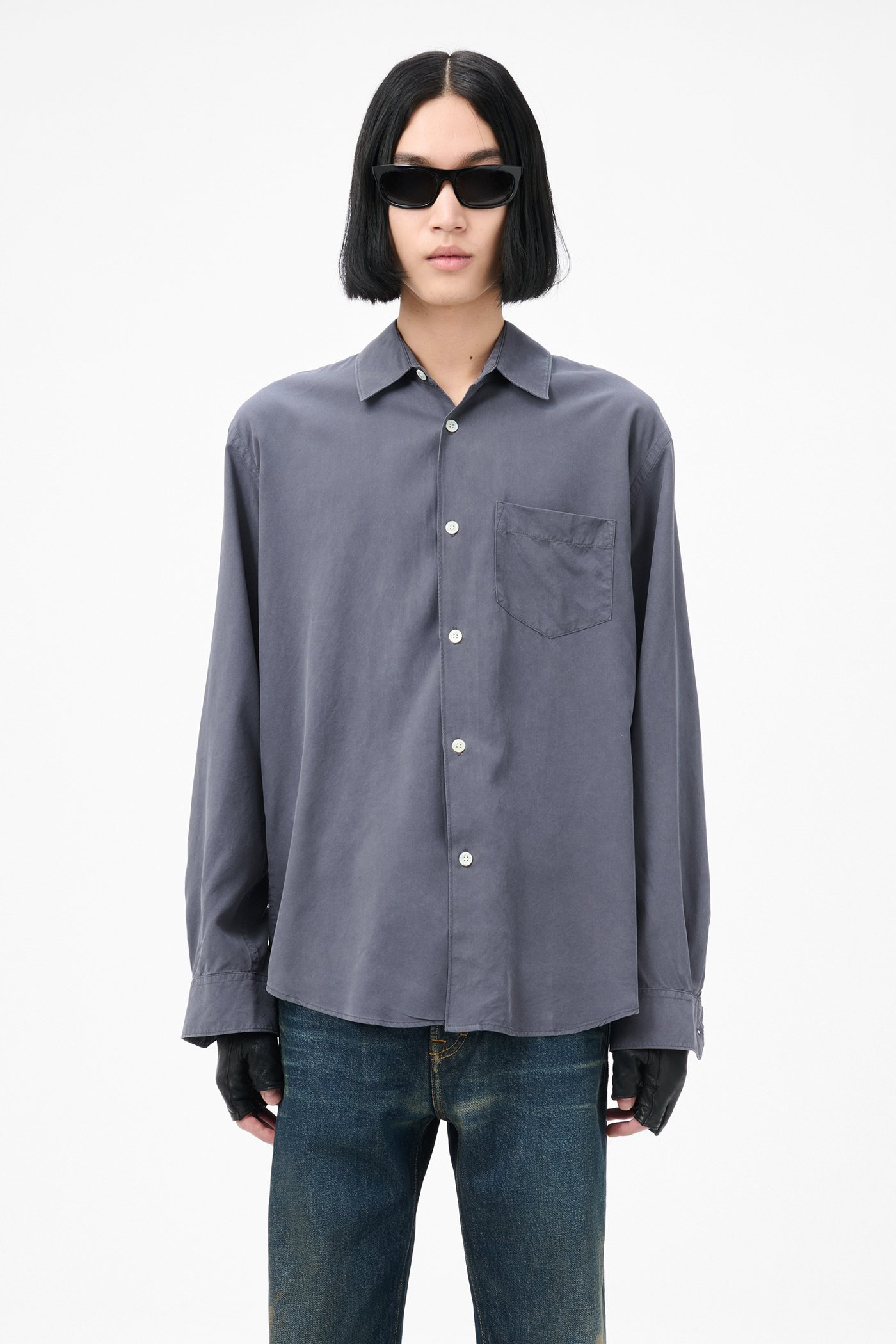 Initial Shirt Vintage Blue - 3