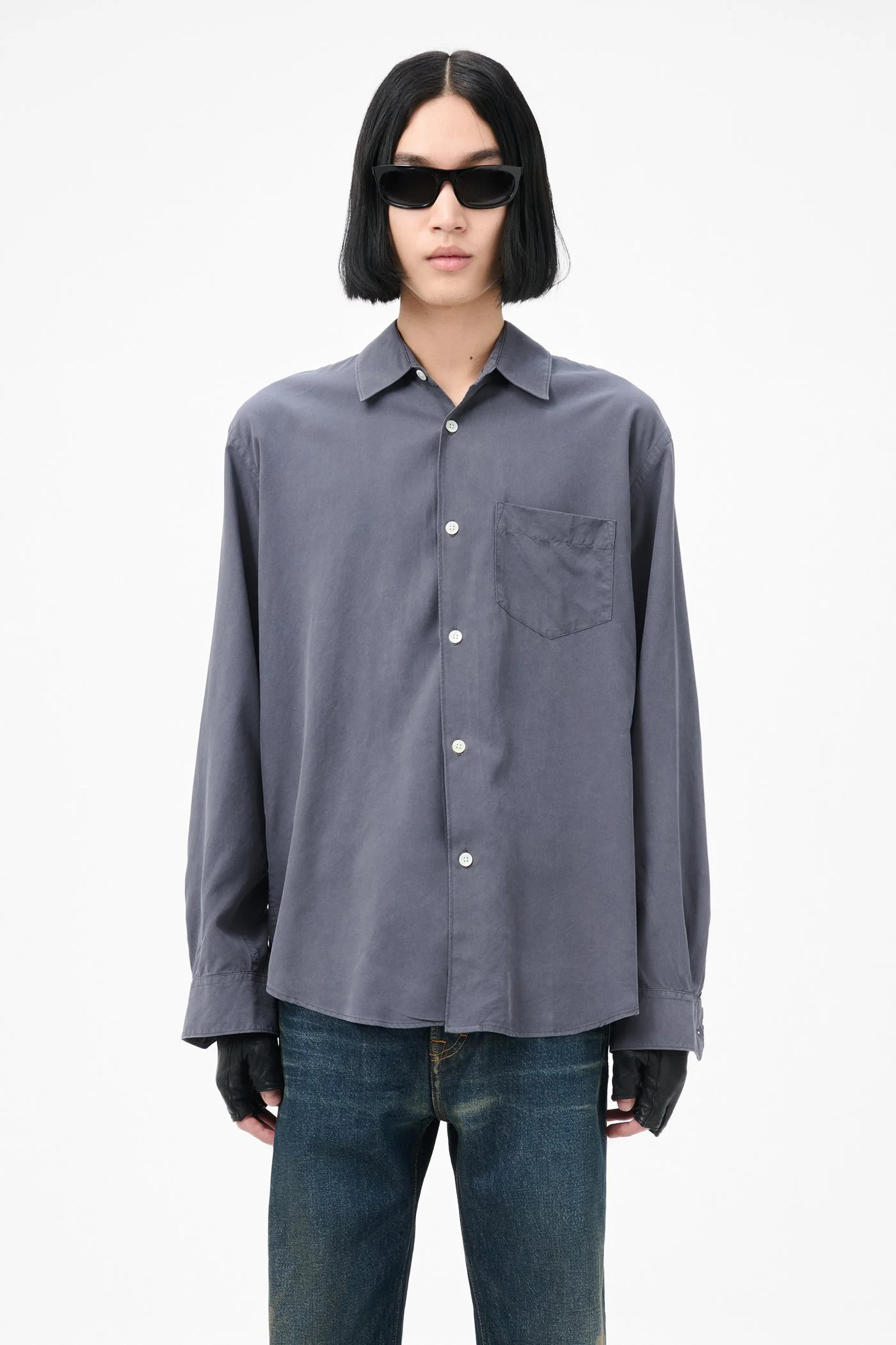 Our Legacy Initial Shirt Vintage Blue | REVERSIBLE