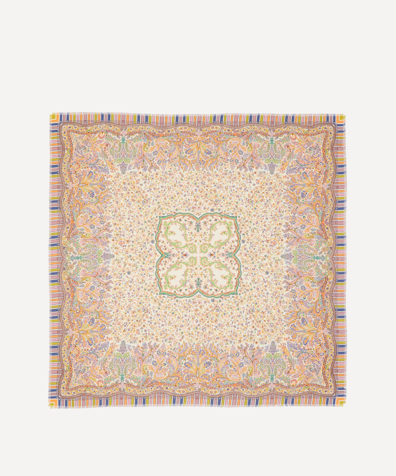 Etro Aida Paisley Print Silk-Wool Scarf outlook