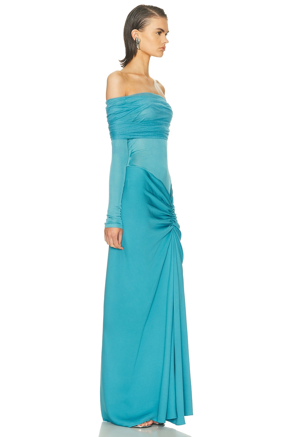 Sonora Veiled Ruched Dress - 2