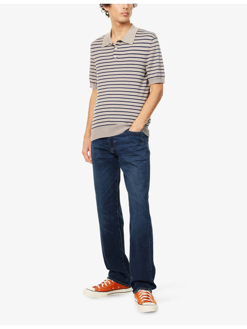 Citizens of Humanity Elijah Straight-Leg Stretch-Denim And Cashmere Jeans outlook