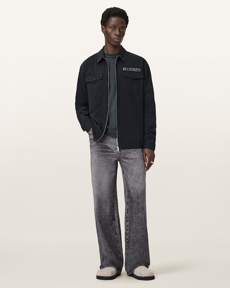 ALLSAINTS ORBIT RELAXED FIT ZIP SHIRT outlook