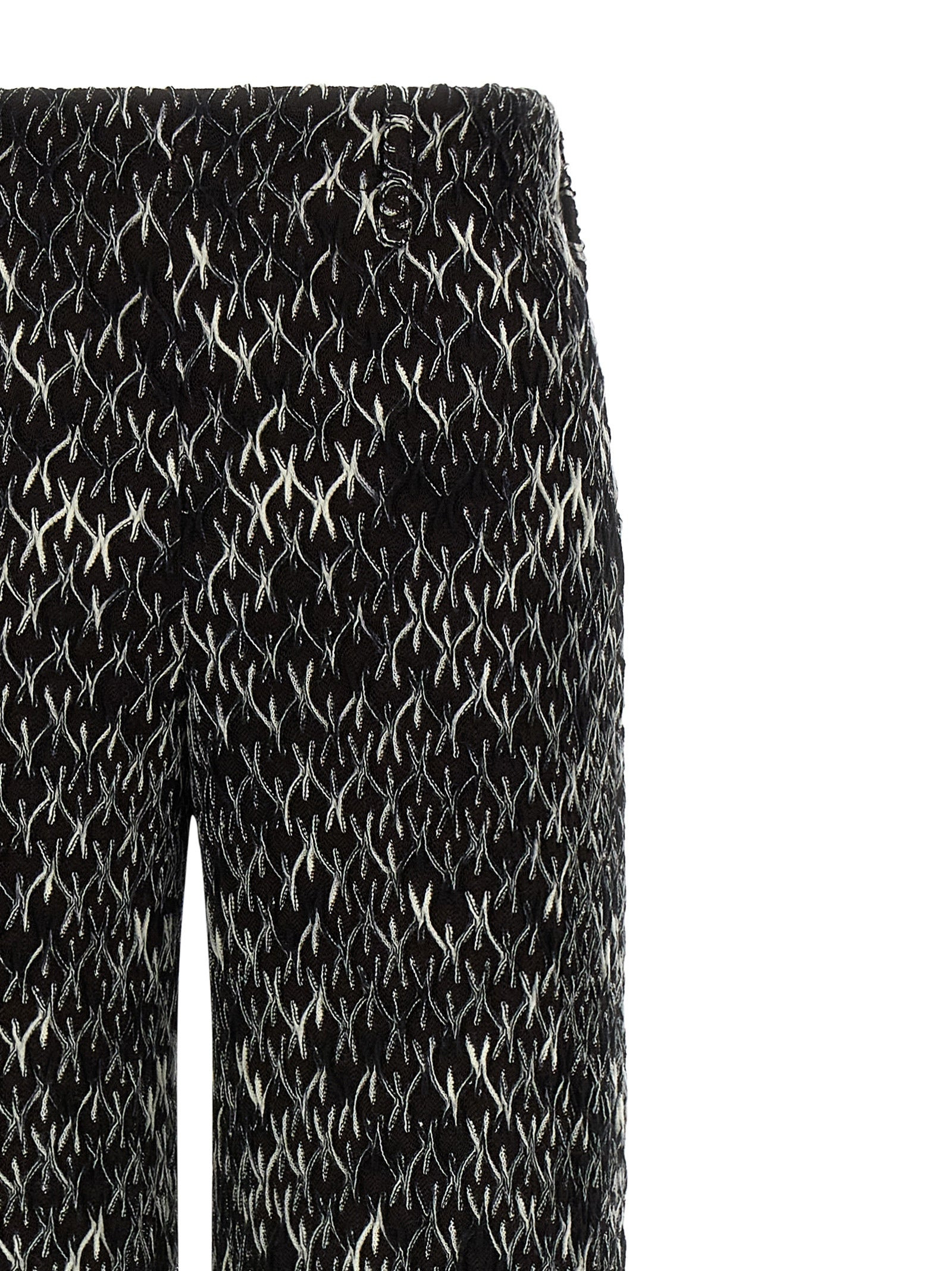 Flamed Lace Pants White/Black - 3
