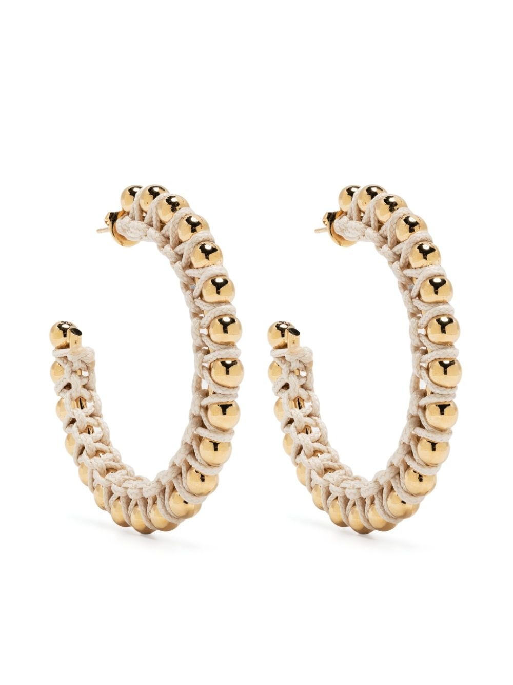 knotted hoop earrings - 1