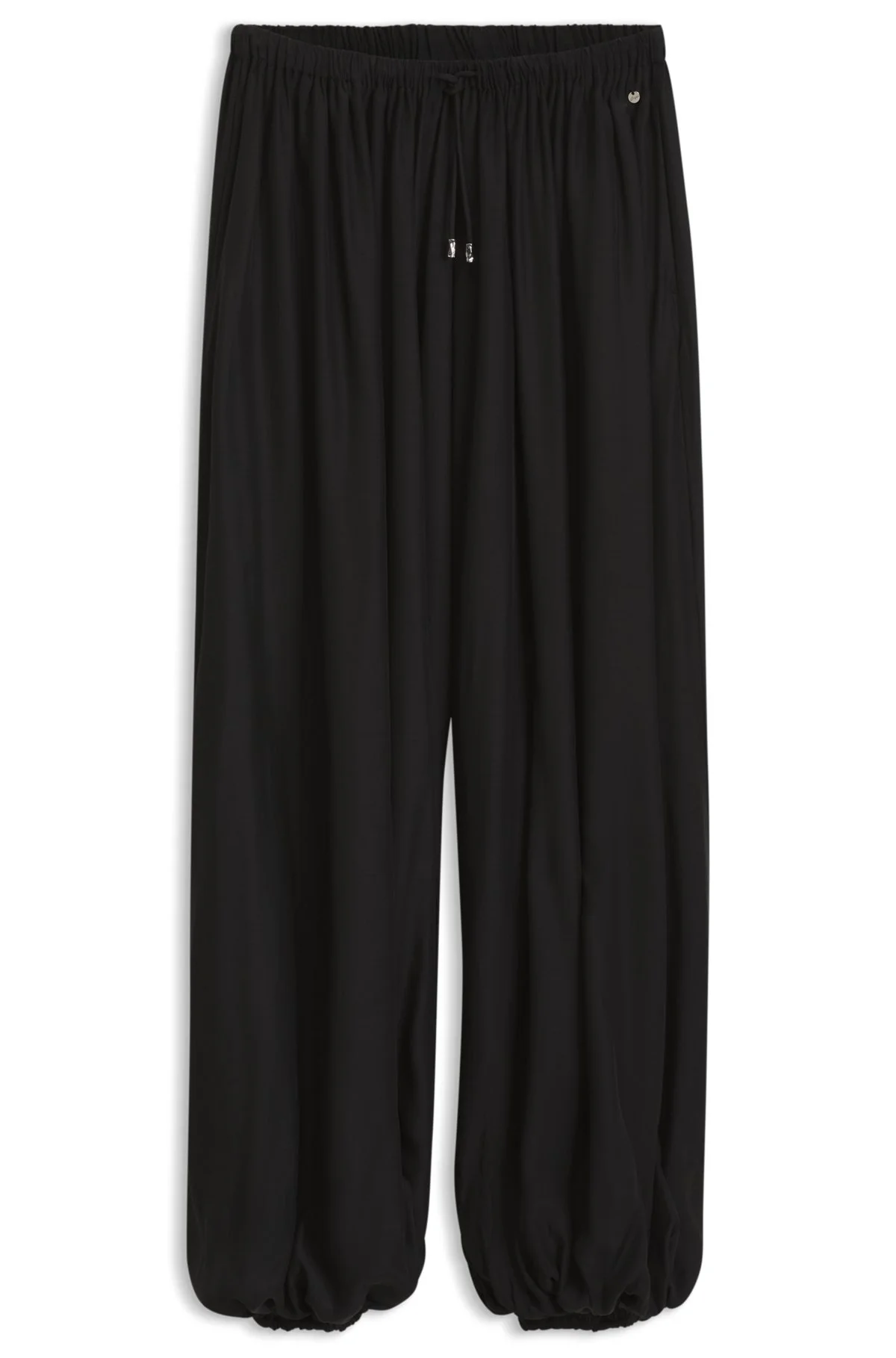 WIDE-LEG-FIT PANTS BLENDED WITH MODAL - 1