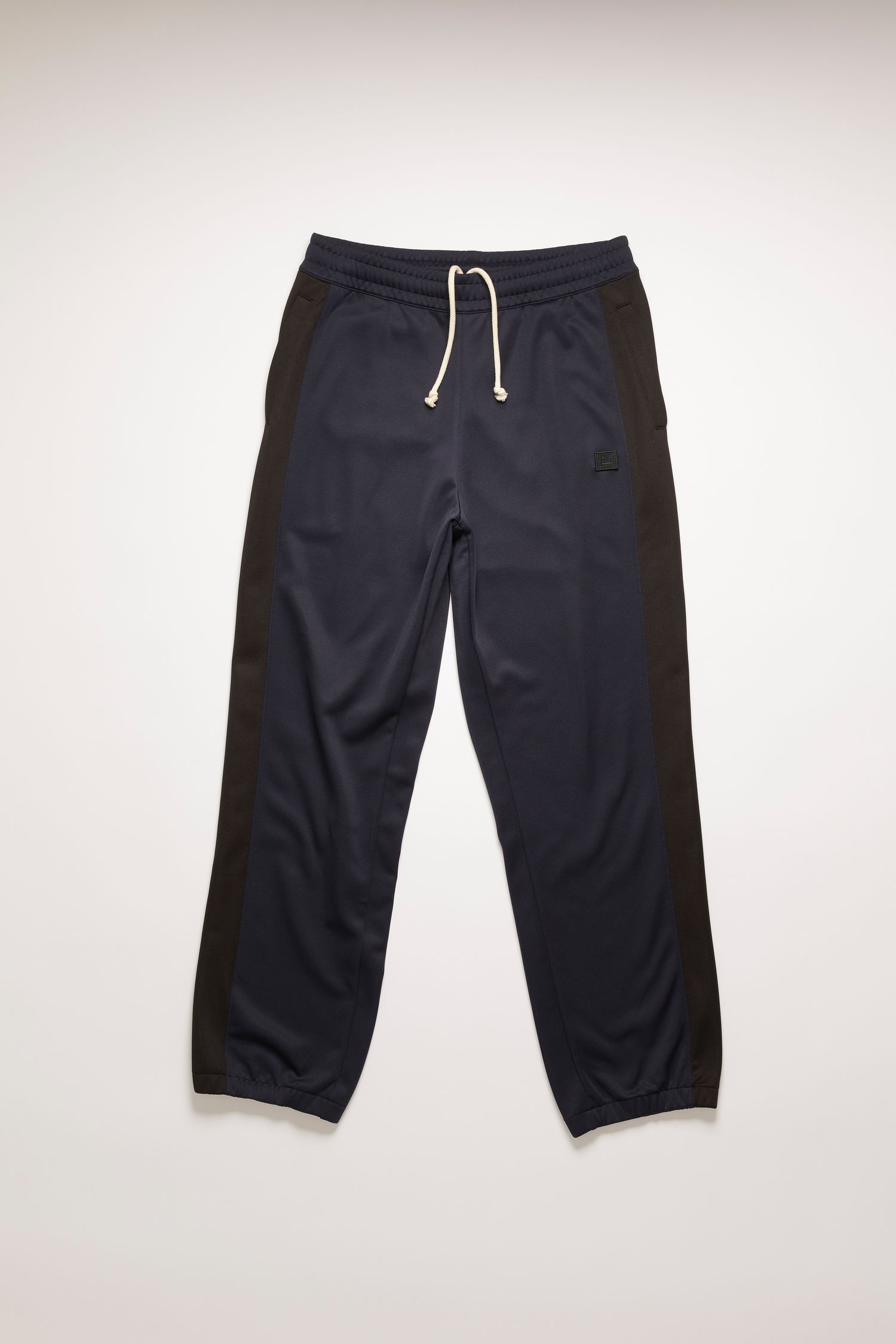 Side-stripe track pants navy blue - 1