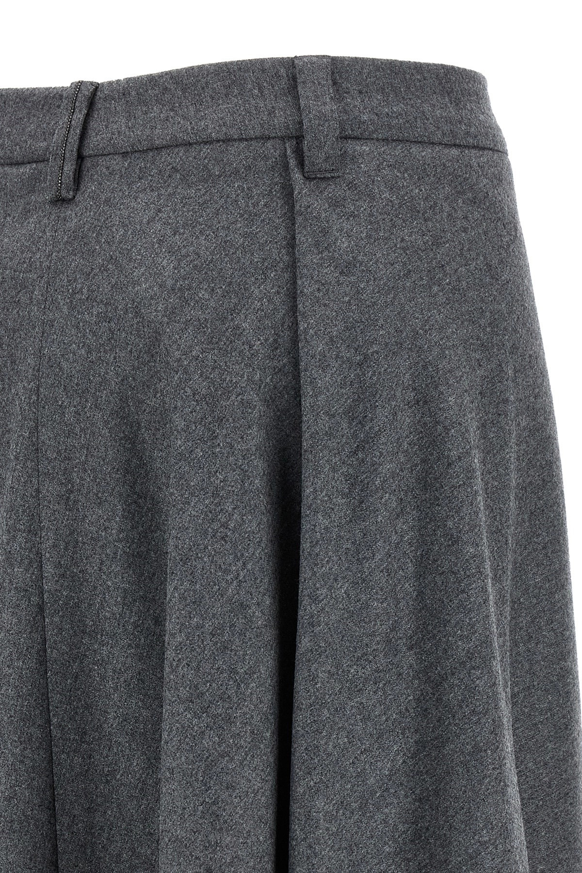 Asymmetrical wool skirt - 4