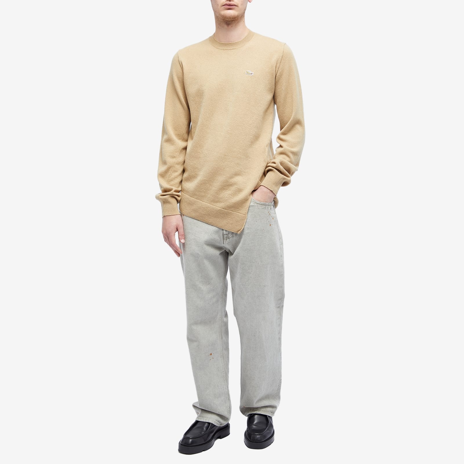 Comme des Garçons SHIRT x Lacoste Asymmetric Crew Knit - 4