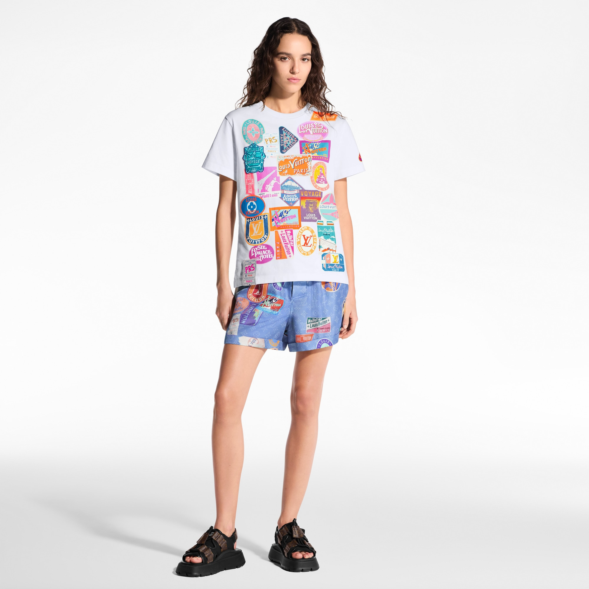 Travel Patch Print T-Shirt - 4