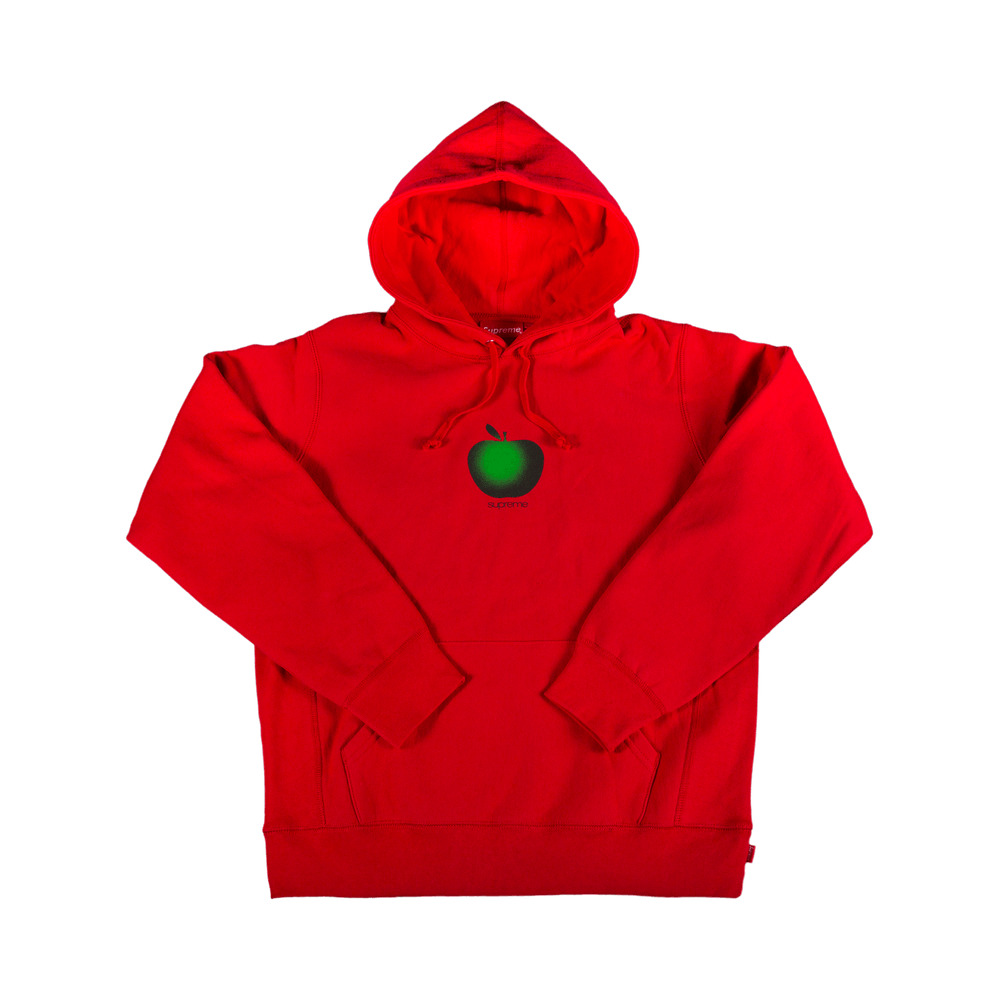 Supreme Apple Hooded Sweatshirt 'Red' - 1