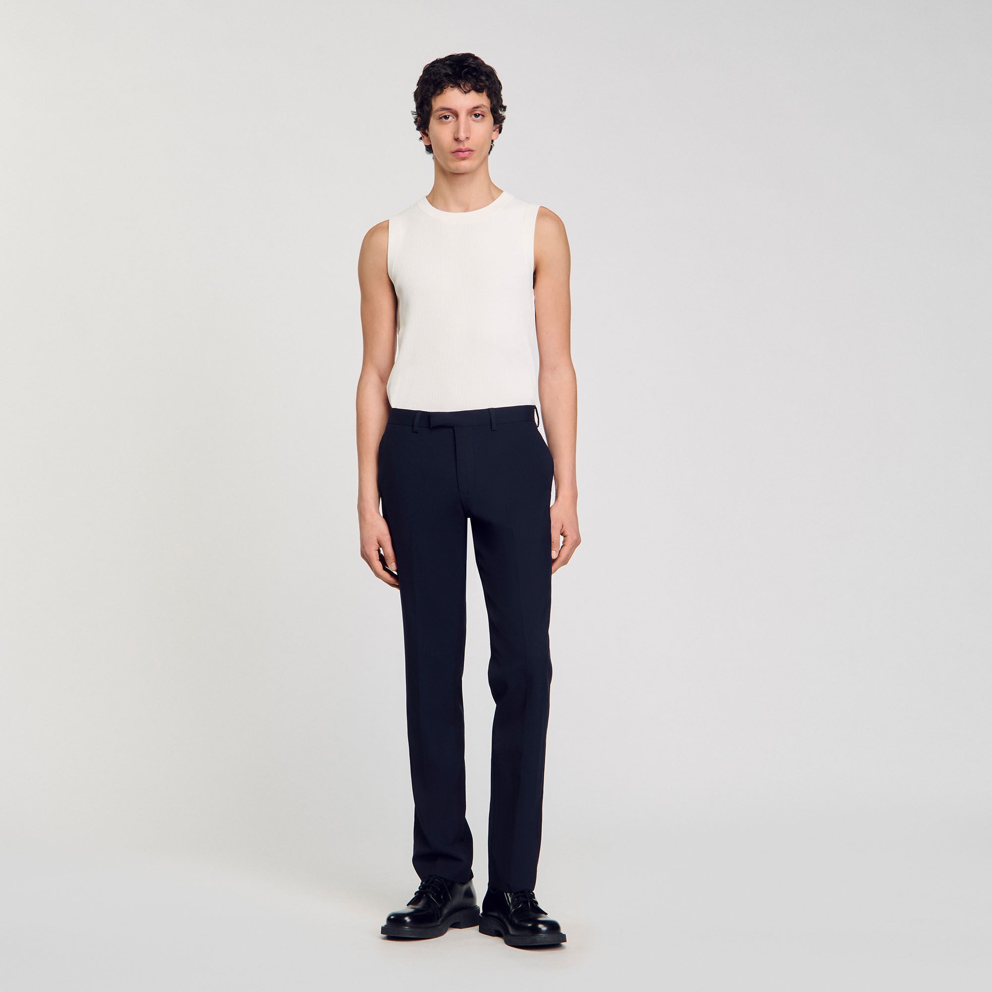 WOOL SUIT TROUSERS - 2