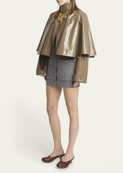 Chloé Cropped Glossy Lacquered Cape outlook