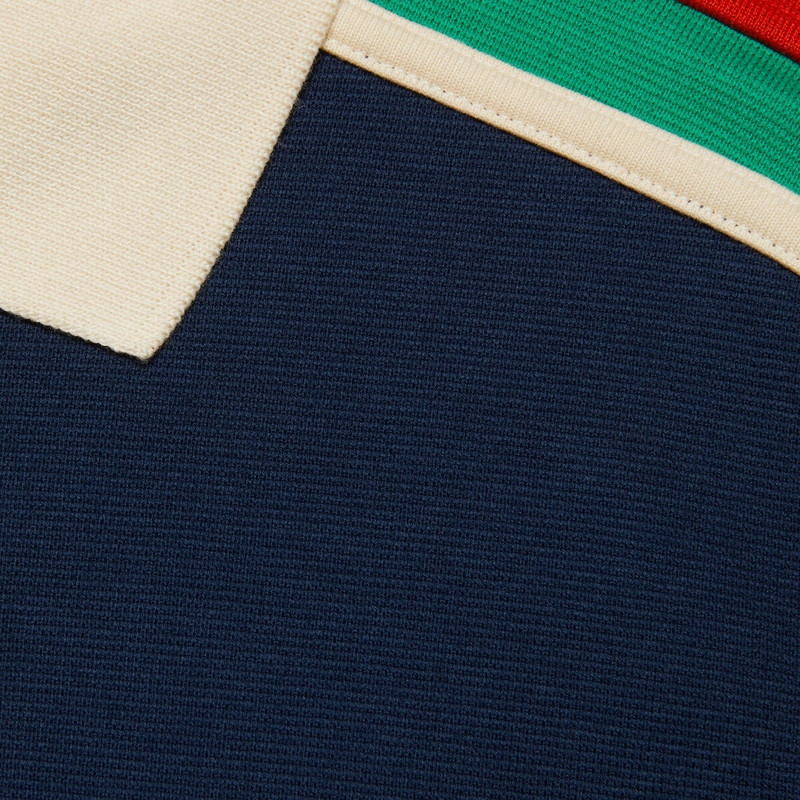 Cotton jersey polo shirt with Web 4