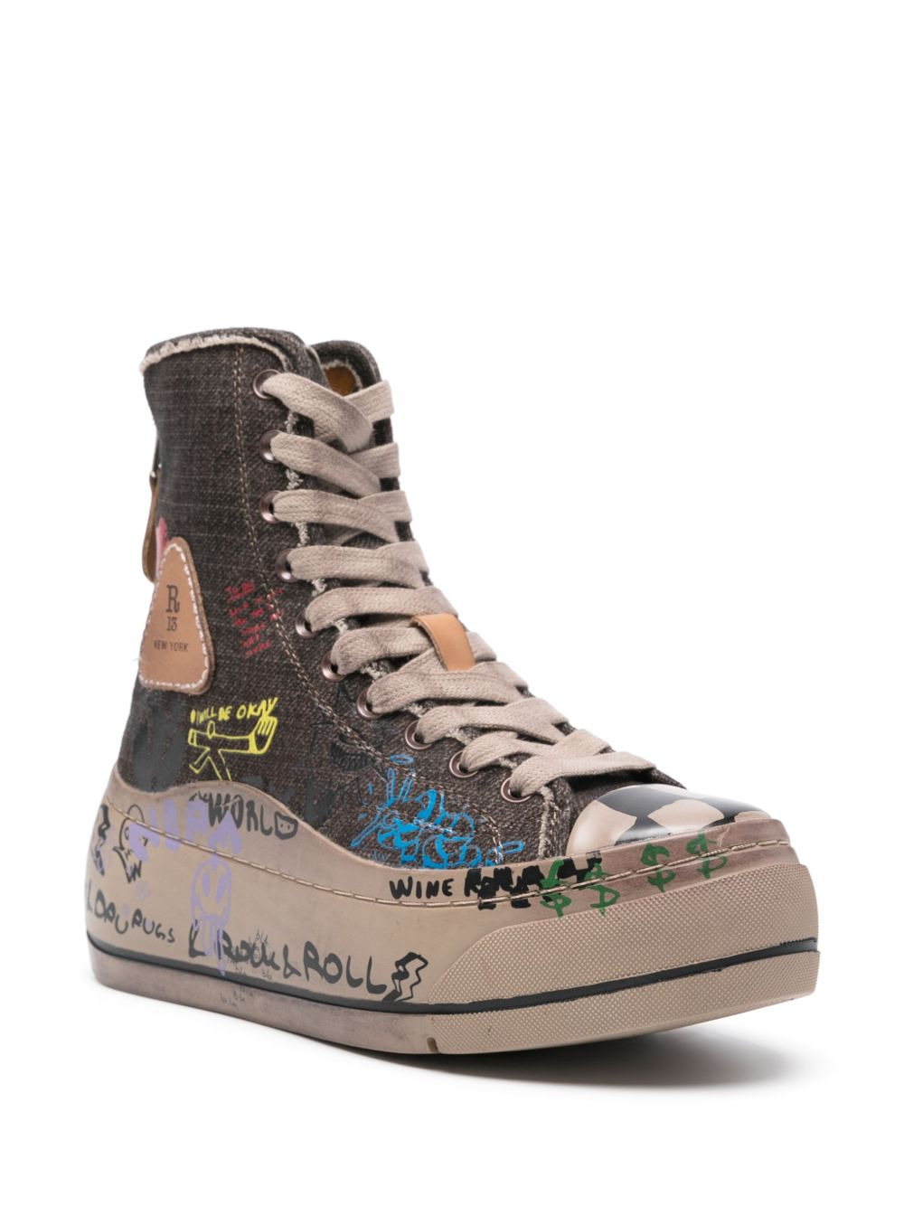 high-top platform trainers - 2