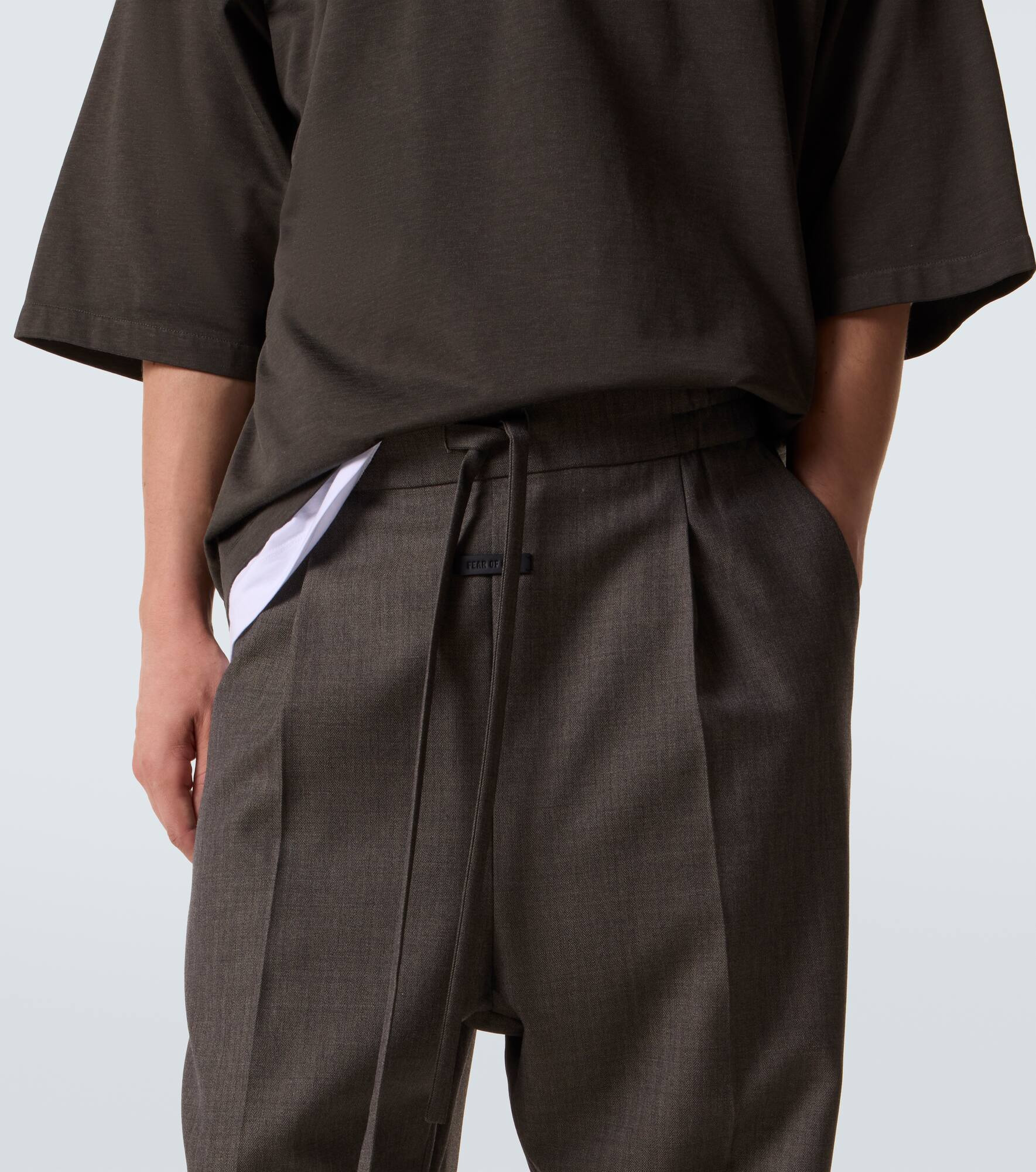 Virgin wool straight pants - 5