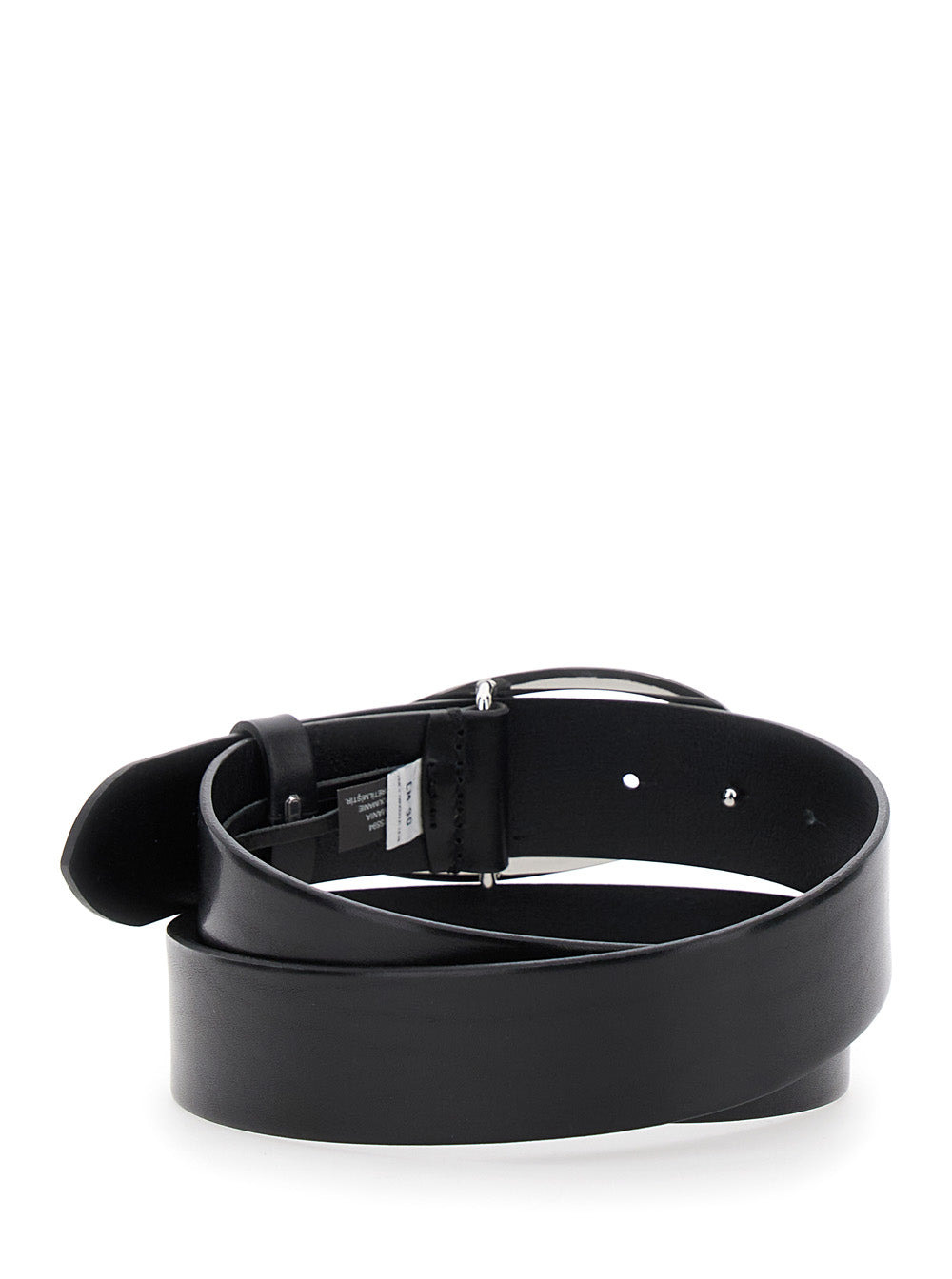 Diesel Women '1Dr' Black Belt With Logo Buckle In Leather Woman - 3