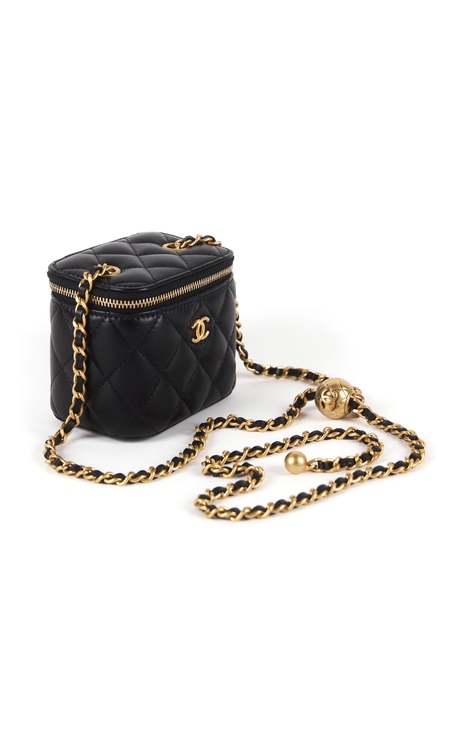 Pristine Pearl Crush Mini Vanity Crossbody Bag black - 3