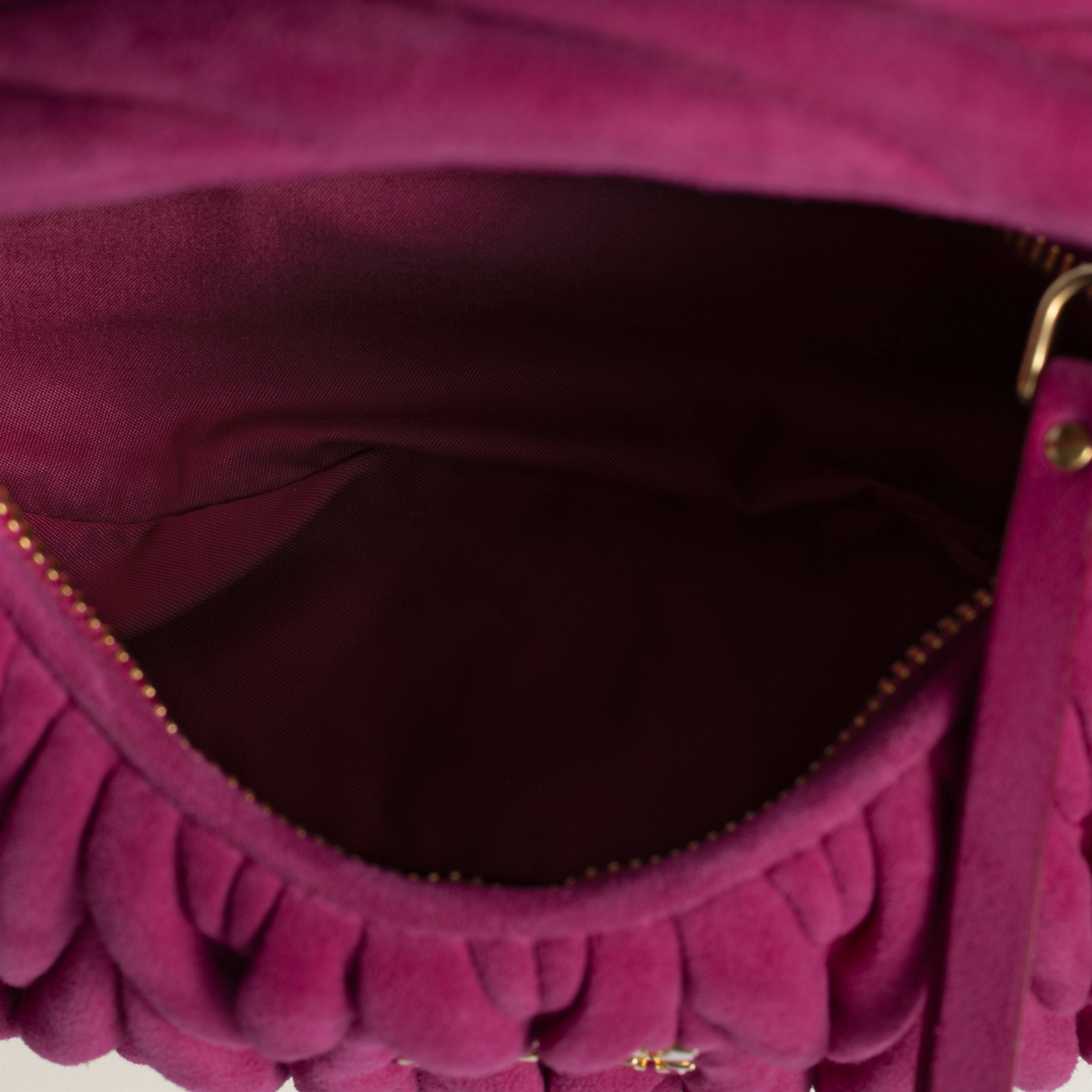 Wander matelassé suede bag - 4