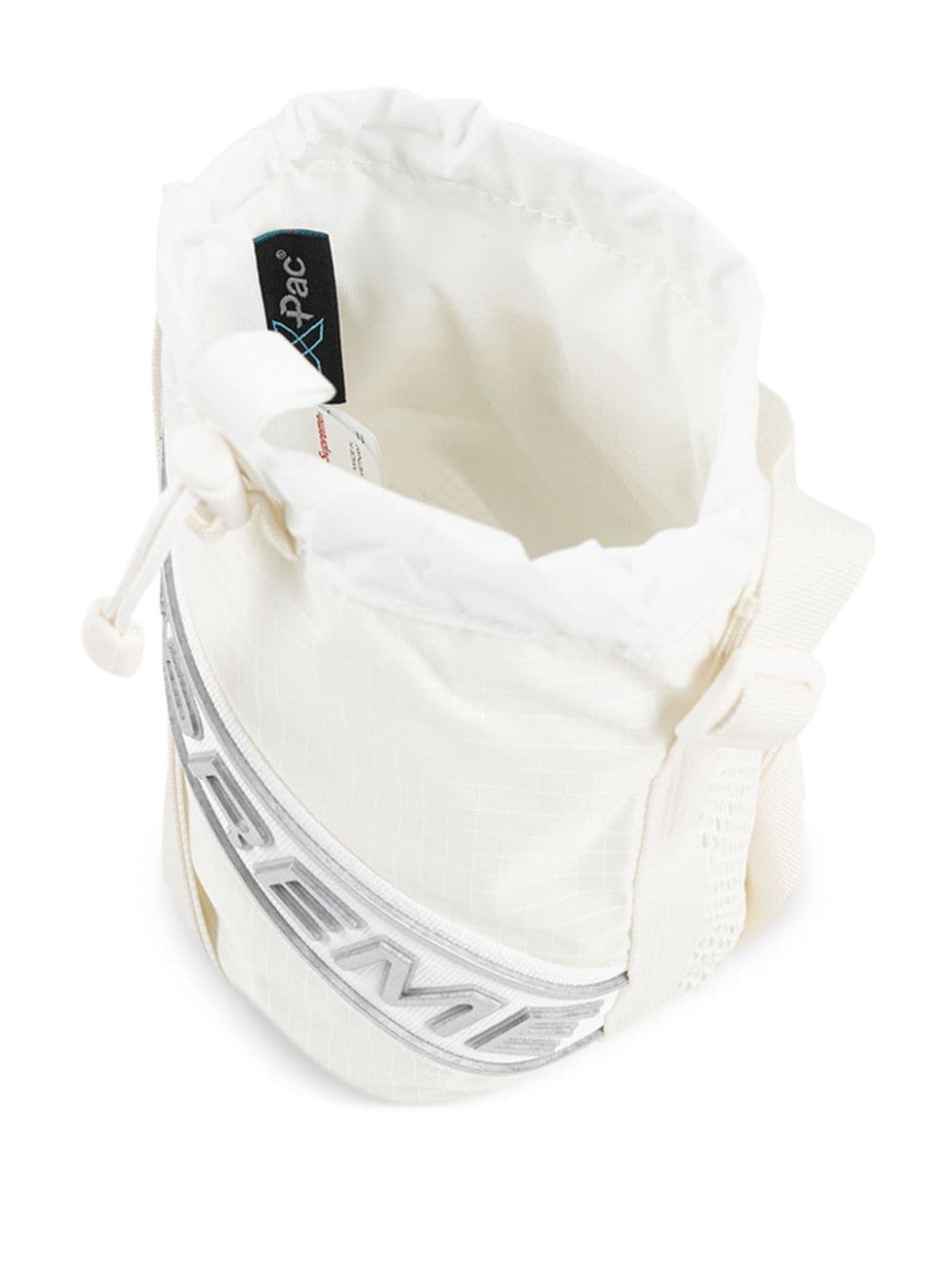small cinch pouch "White" messenger bag - 4