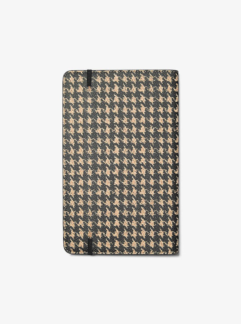 Medium Embellished Houndstooth Print Notebook 3