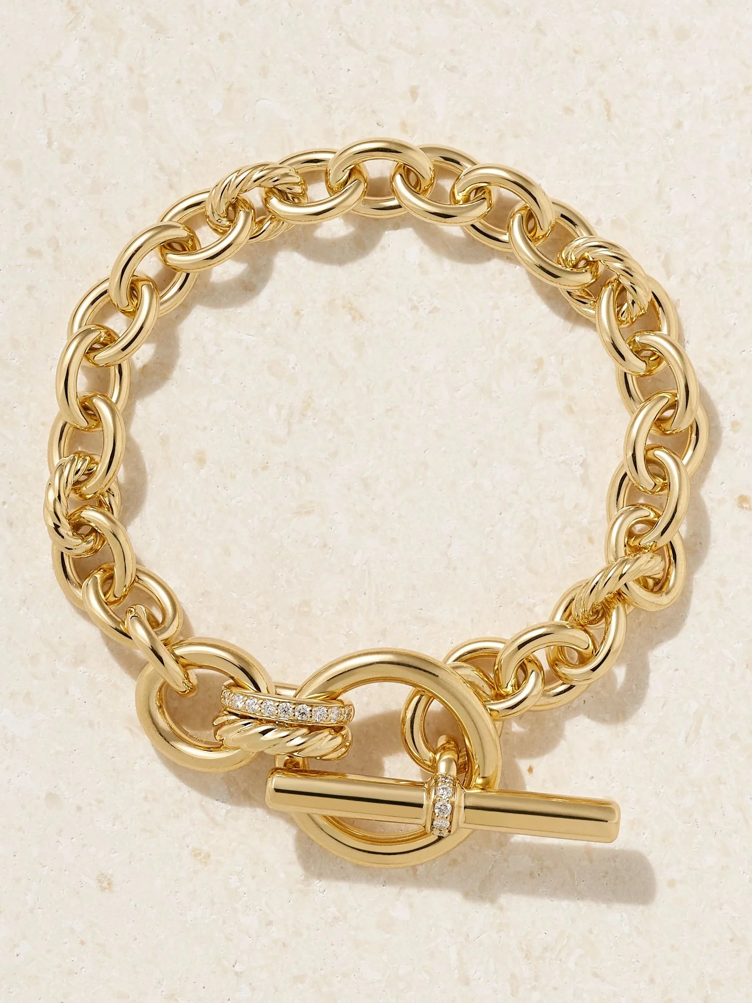 DY Mercer® 18-karat gold diamond bracelet Gold - 1