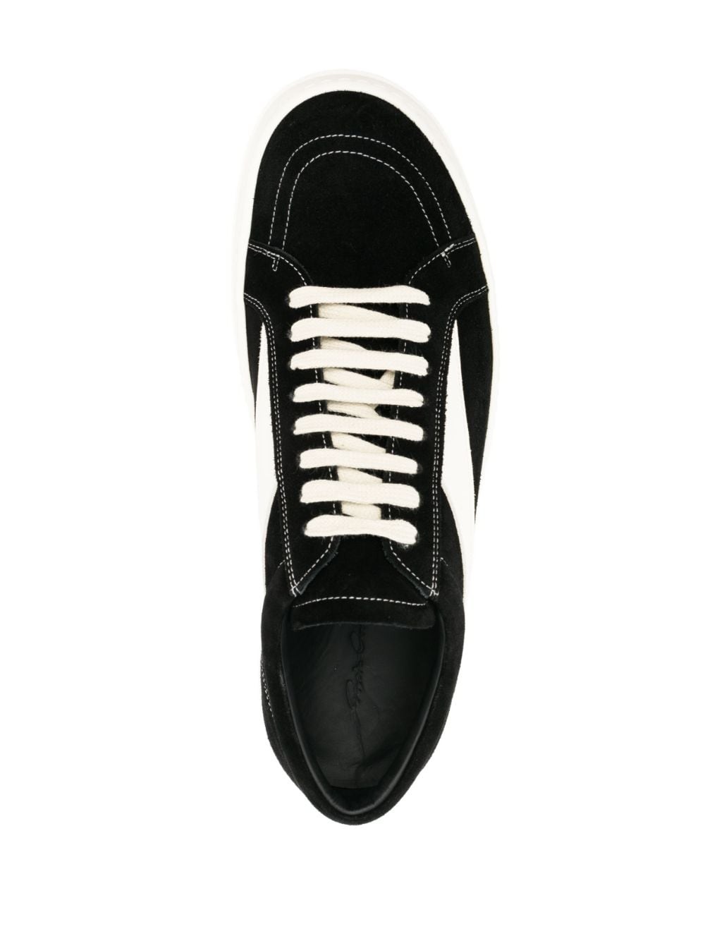 Vintage low-top leather sneakers - 4