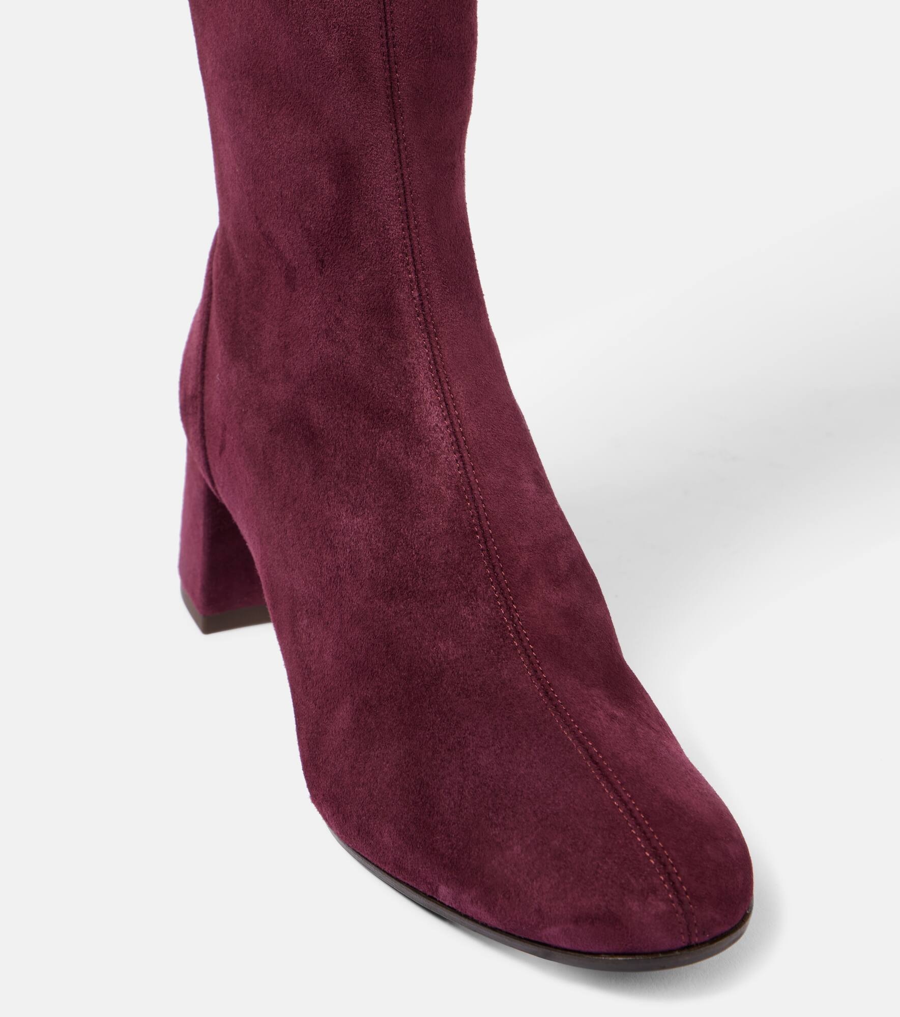 Saint Honore 50 suede knee-high boots - 5