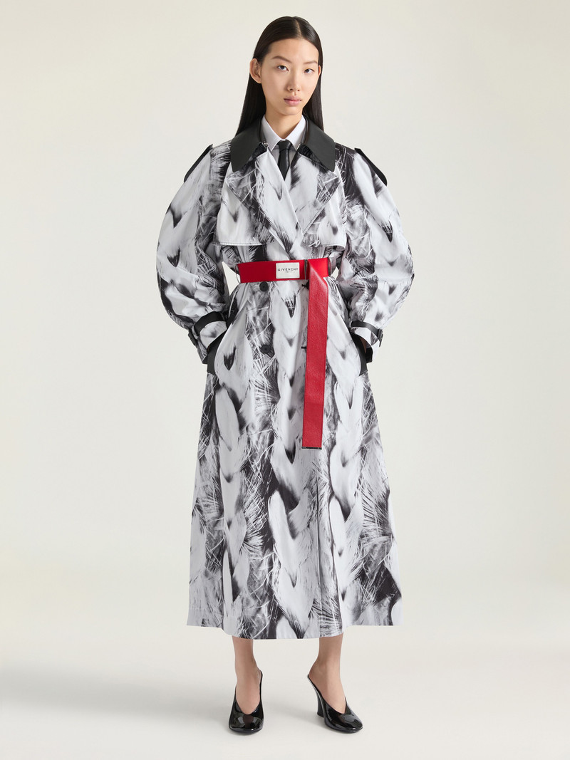 Givenchy TRENCH-COAT IN TAFFETAS WITH HAIR PRINT outlook