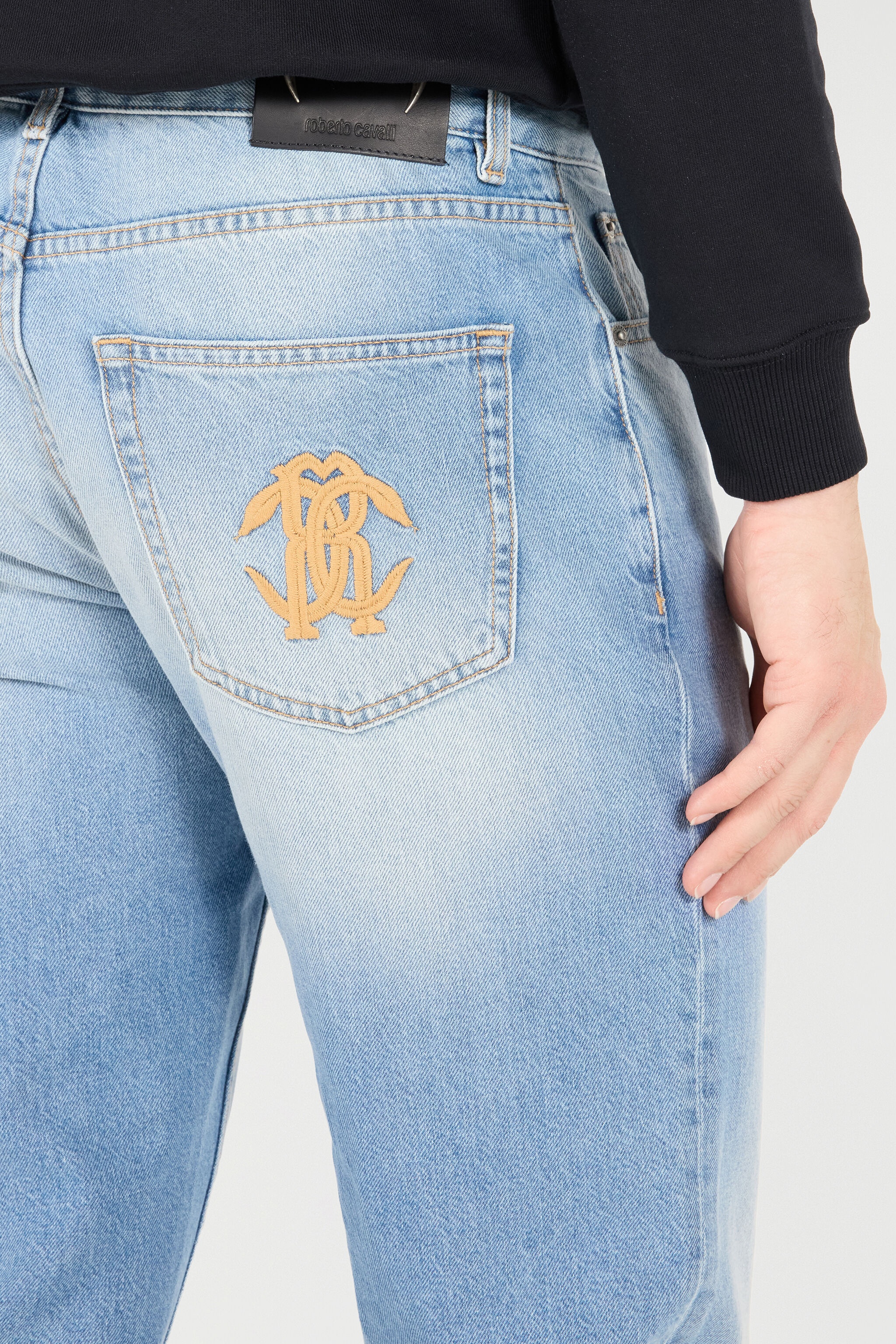 Jeans With Faded Detailing - 6