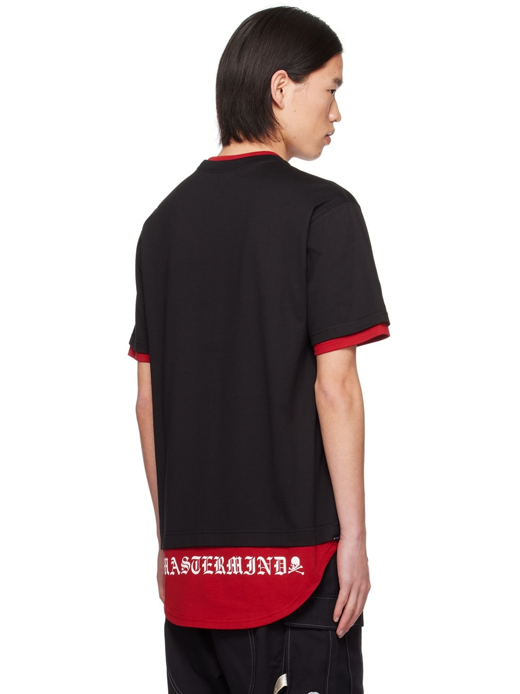 Black & Red Layered T-Shirt - 3