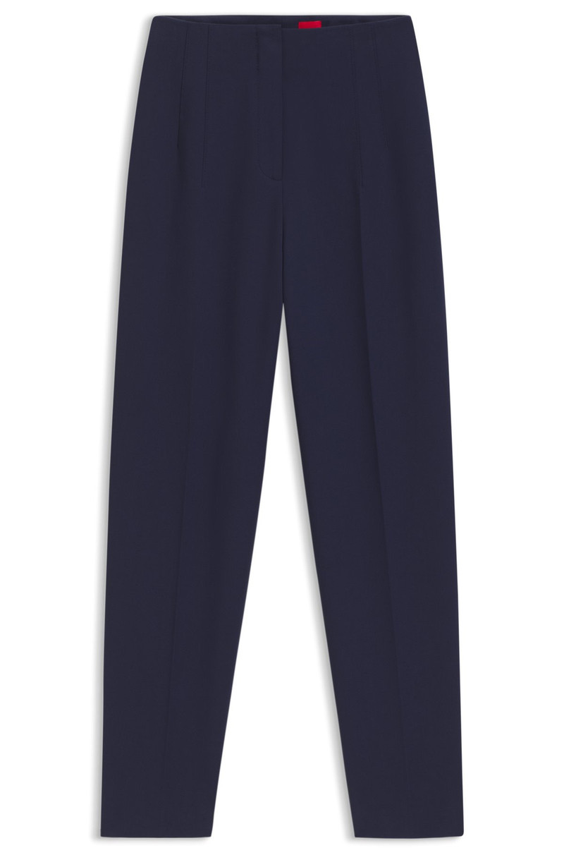 REGULAR-FIT PANTS WITH WIDE LEG IN STRETCH FABRIC 1