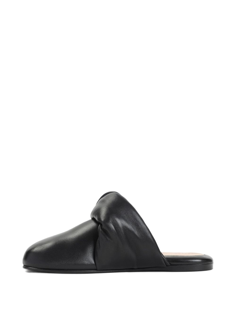 knotted leather mules - 3