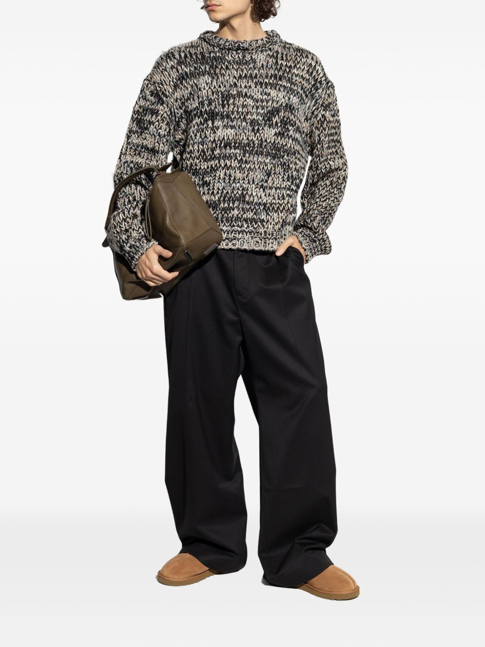 textured wool sweater - 2