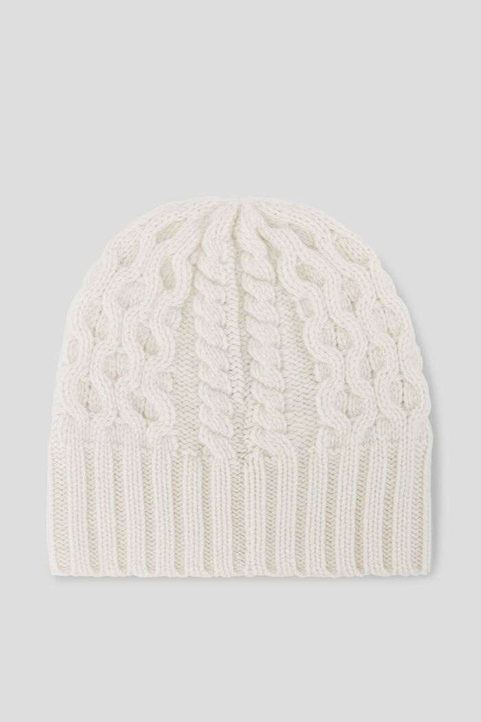 Nyala Cashmere knitted hat in Off-white - 3