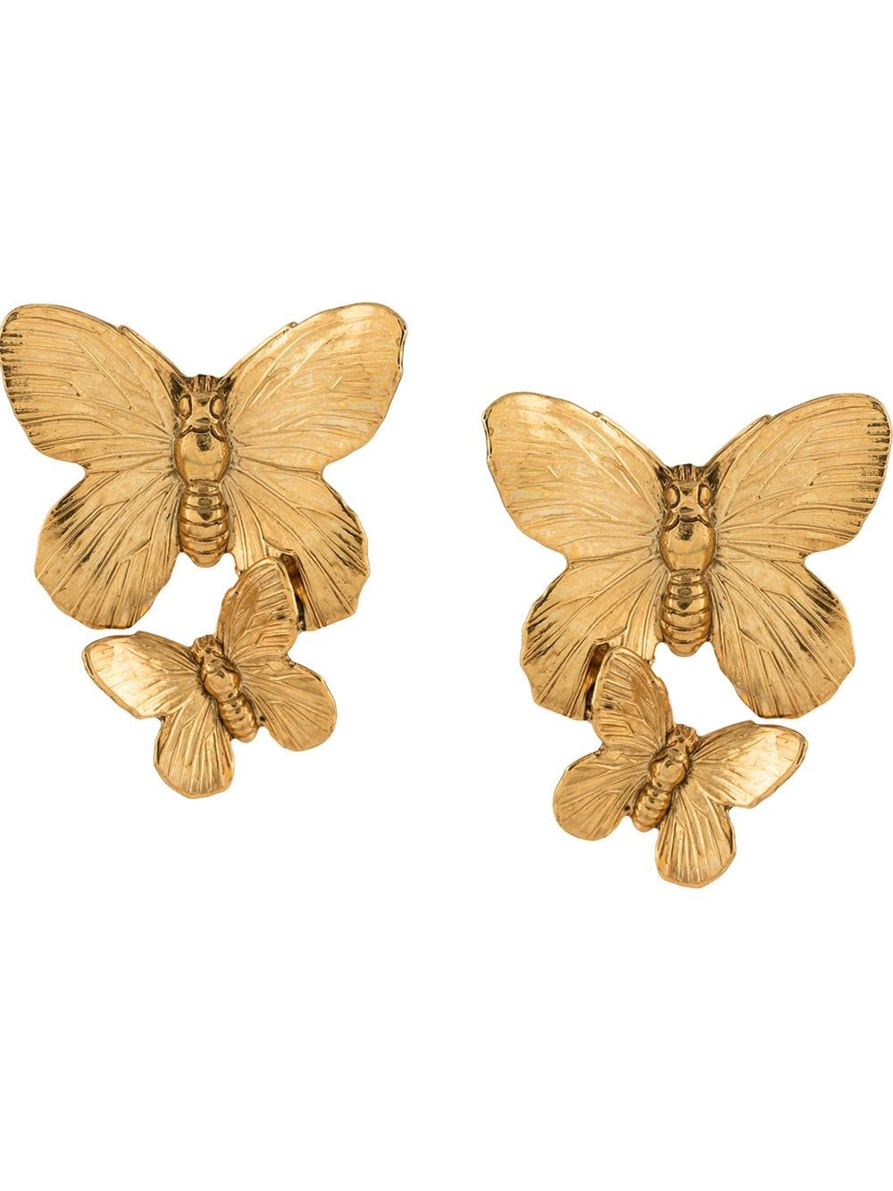 Peri butterfly-motif earrings - 1