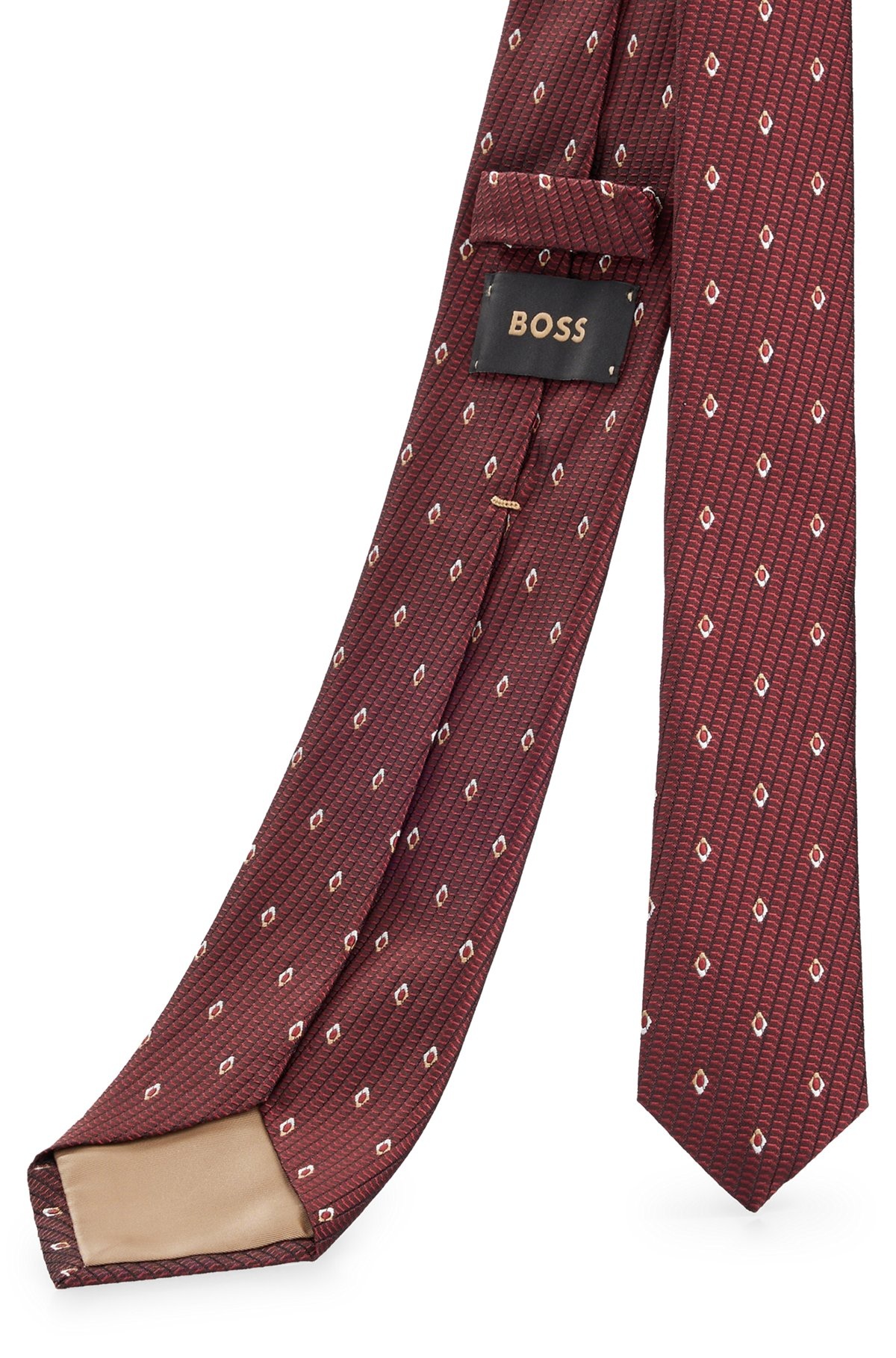 SILK-JACQUARD TIE WITH MODERN PATTERN - 5