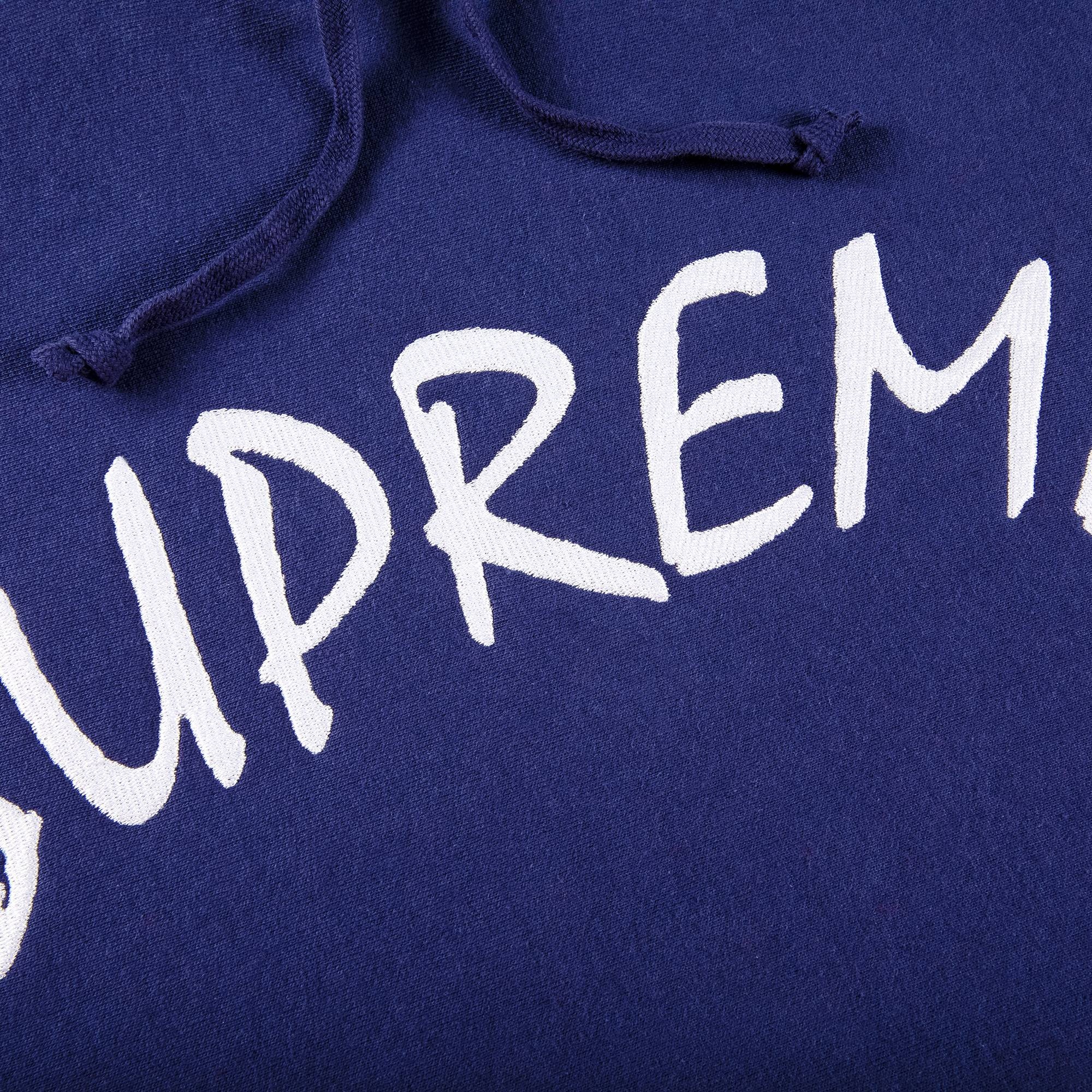 Supreme FTP Arc Hooded Sweatshirt 'Washed Navy' - 2