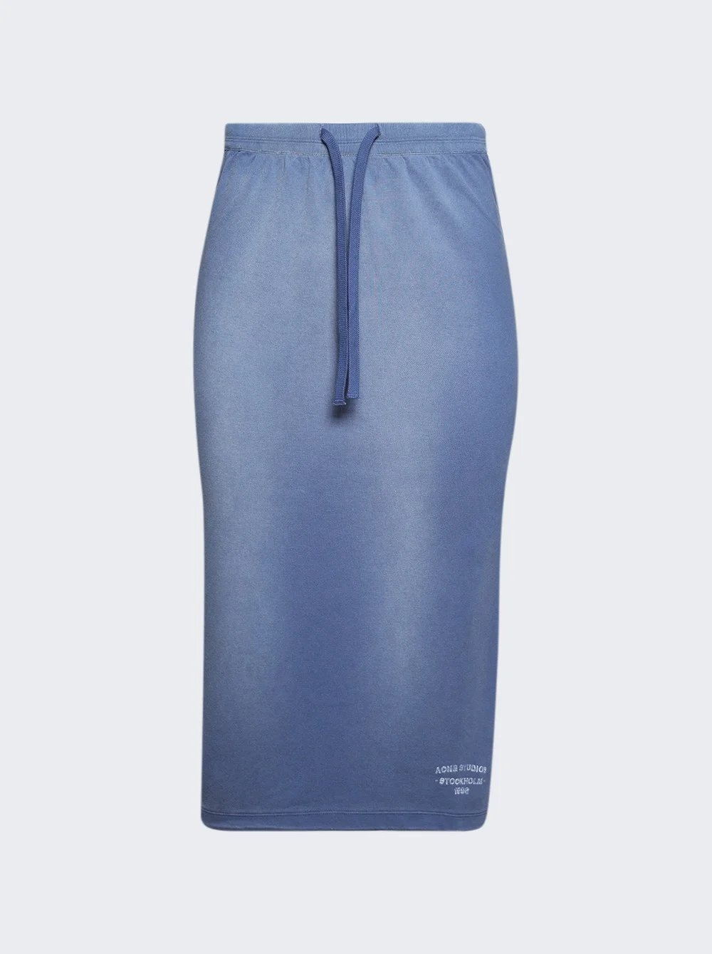 Sprayed Logo Skirt Navy Blue - 1