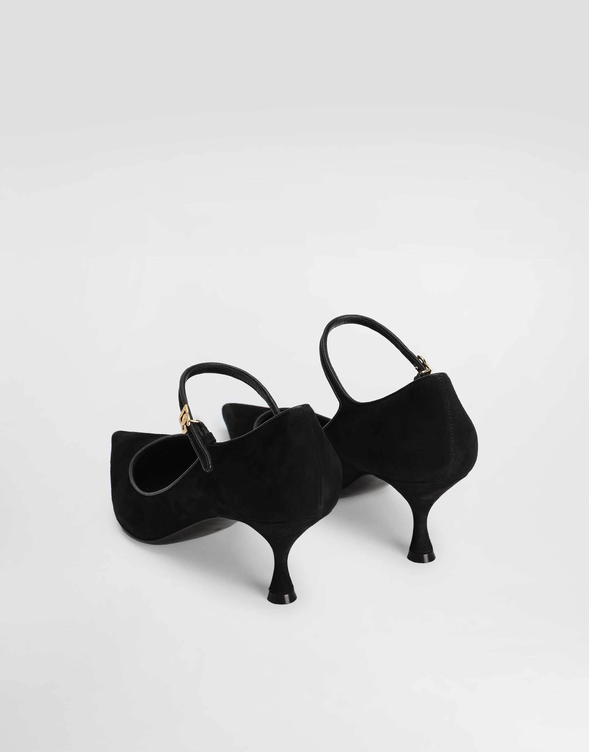 Suede and nappa leather pumps - 3
