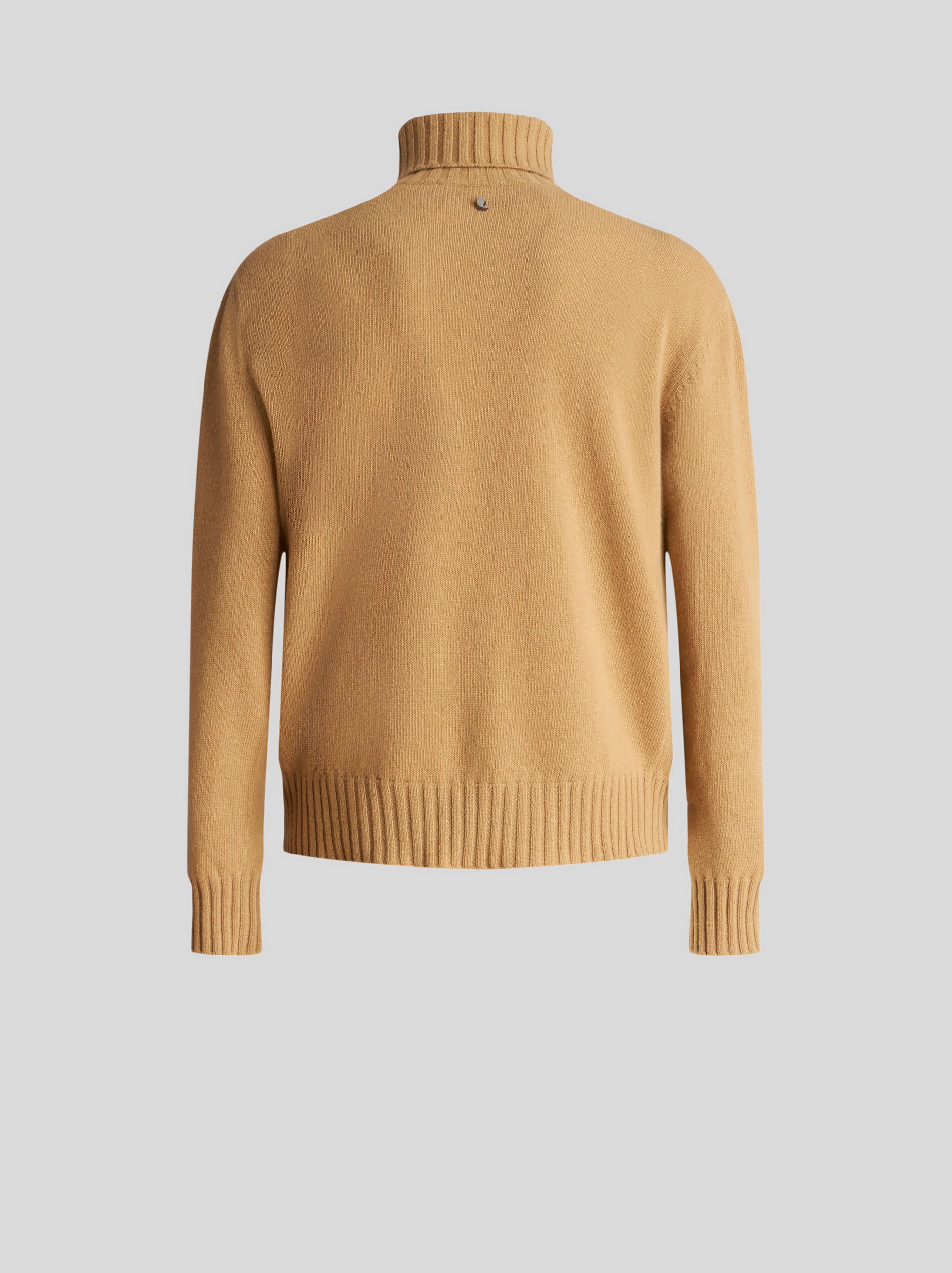 HIGH NECK JACQUARD INTARSIA SWEATER - 6