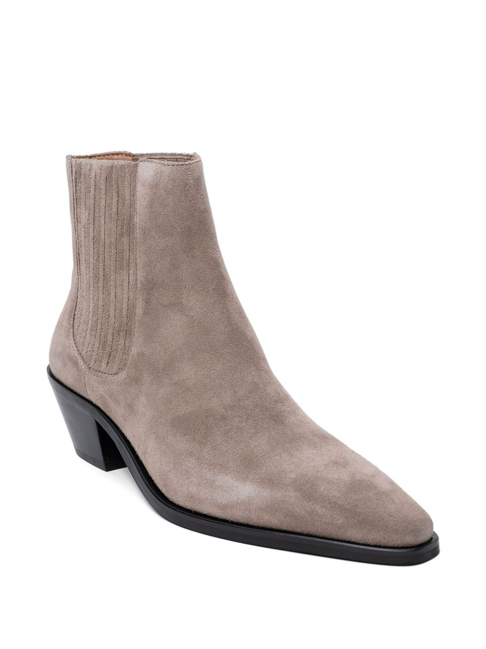suede pointed-toe ankle boots - 4