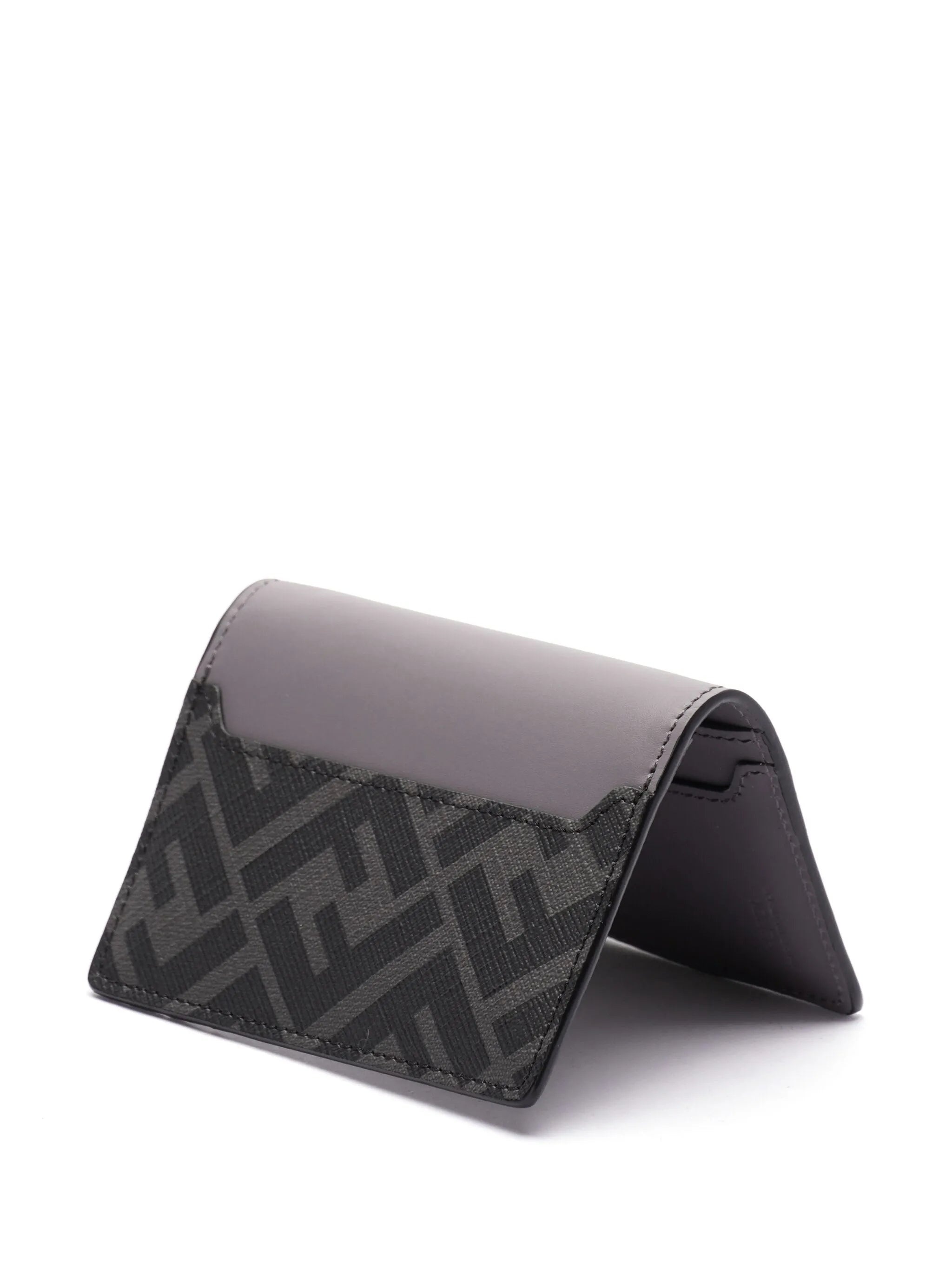 FF Logo-plaque Leather Wallet - 3