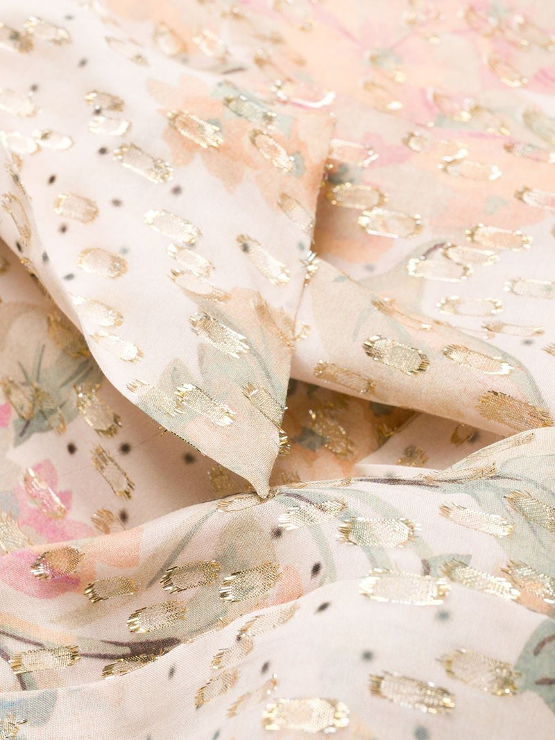 floral metallic long dress 7
