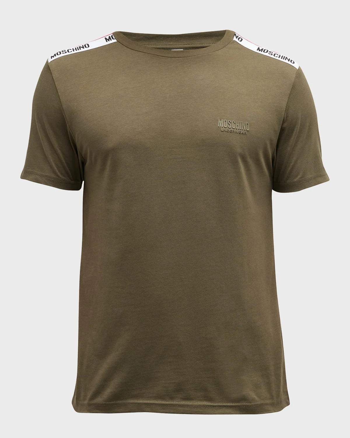 Men's Logo-Tape Crew T-Shirt - 1