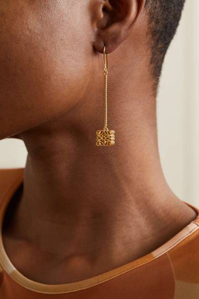 Loewe Anagram gold-plated earrings outlook