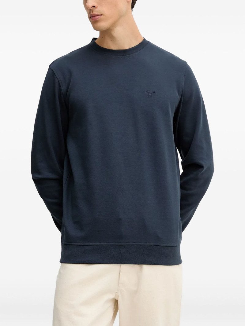 logo-embroidered sweatshirt 1