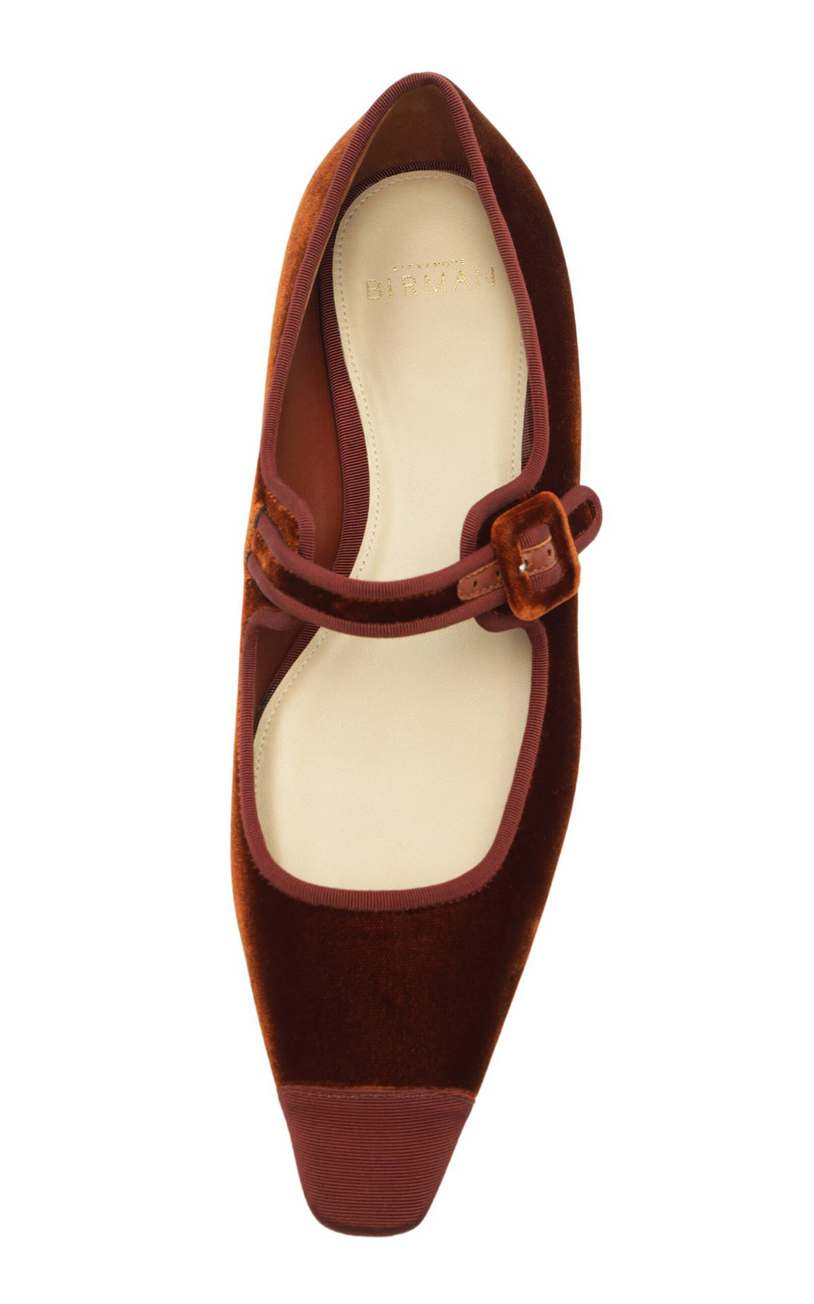 Jada Velvet Mary Jane Flats brown - 2